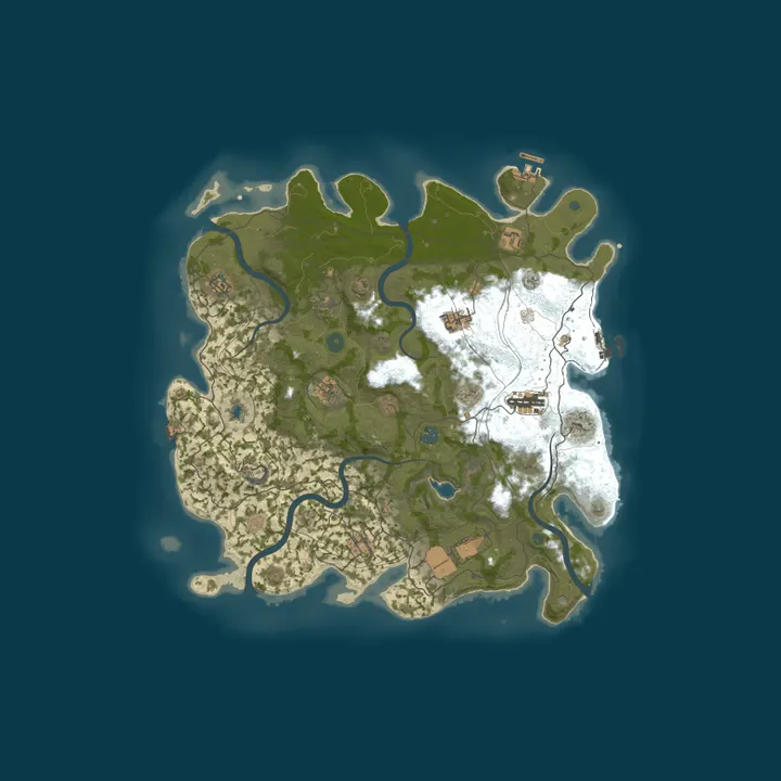 Map of Island of Dr Moreau | Long | 50% Upkeep | BP 9/3 | 4M/BPs