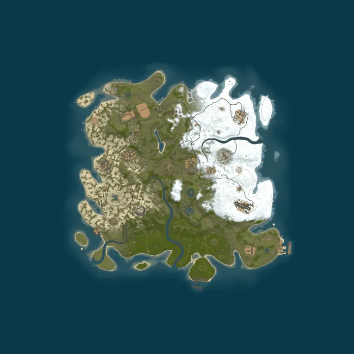 Map of PvE | Scarce Loot | Survival