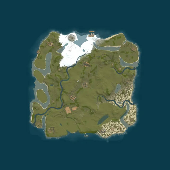 Map of 永久PVE 永不清档 初创服务器