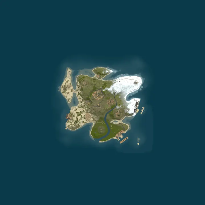 Map of A Shockbyte x Discord Production Rust Server