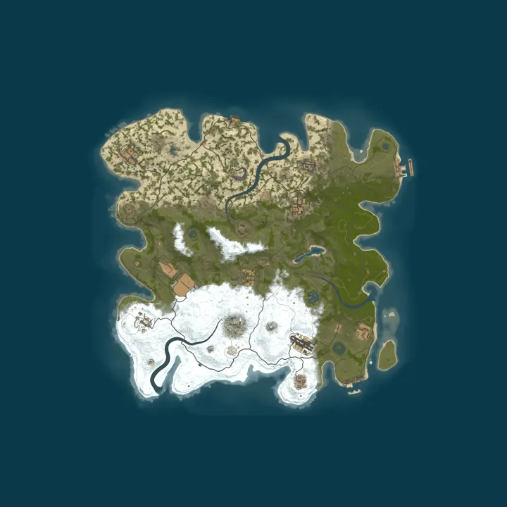 Map of A Shockbyte x Discord Production Rust Server