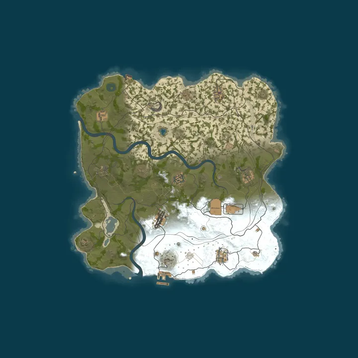 Map of WEREWOLF GAMING.CO 5x Solo/Duo|Loot x5|TP|Homes|Kits|JUST WIPED