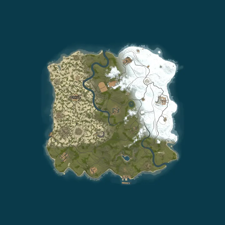 Map of WEREWOLF GAMING.CO 5x Solo/Duo/Trio/Quad|TP|Kits|Loot x5|WIPED