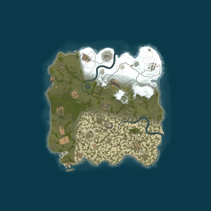 Map of WEREWOLF GAMING.CO 3x SOLO ONLY|No Clans/Teams|Loot x3|WIPED