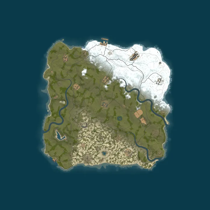 Map of WEREWOLF GAMING.CO 3x Solo/Duo LARGE|Loot x3|Share BPs| WIPED