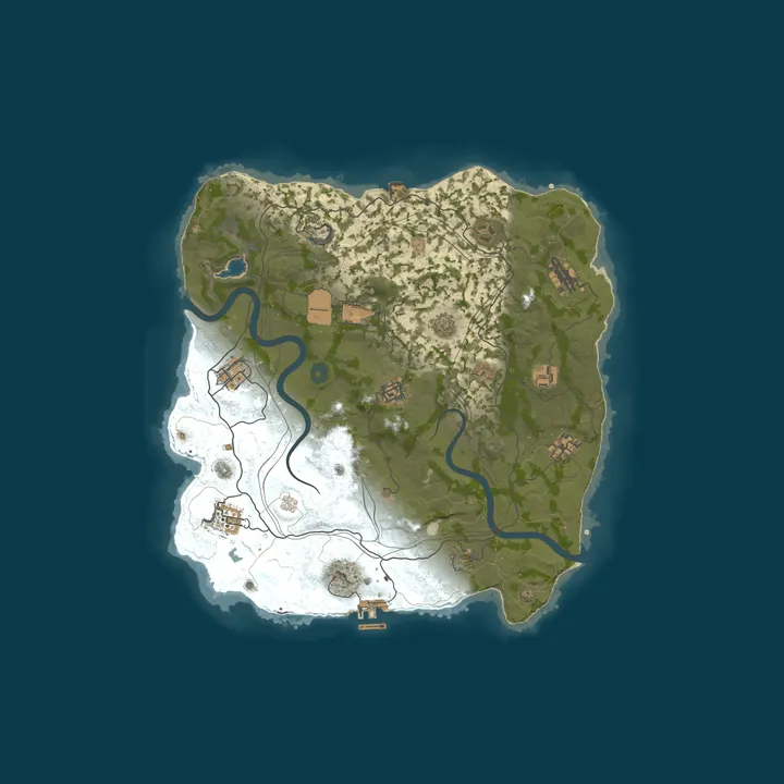 Map of WEREWOLF GAMING.CO 5x Solo/Duo/Trio|Loot x5|TP|Homes|Kits|WIPED