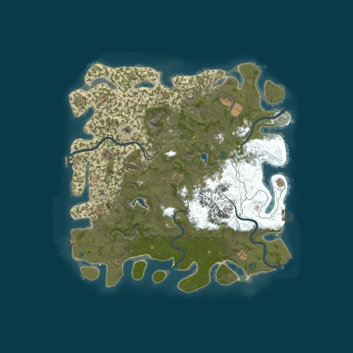 Map of The HIVE PvE Rust BETA