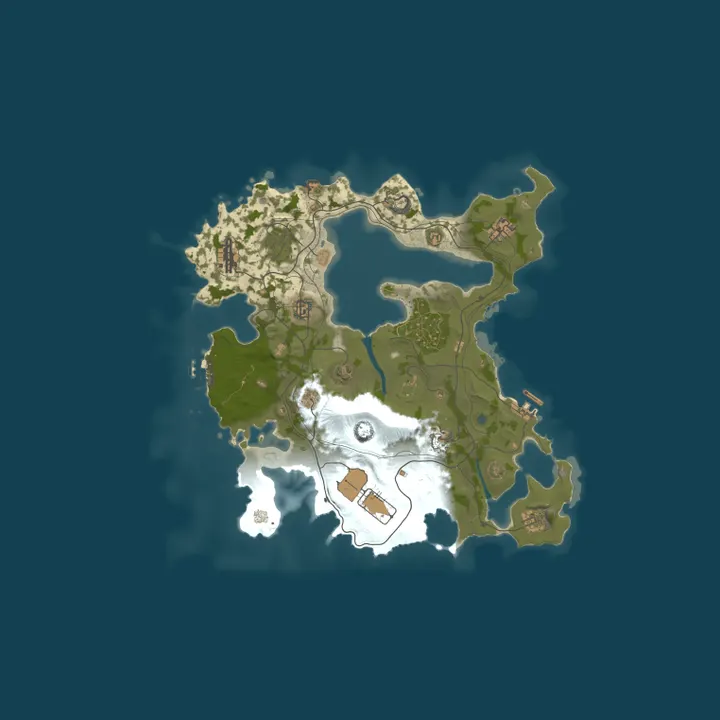 Map of [US] RustHaven Main 2X [HIGHLY MODDED] [NPC RAID BASES] [ROAMIN