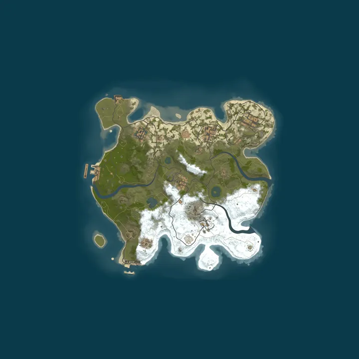 Map of Rust Server