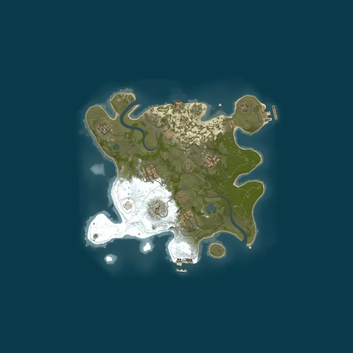 Map of NightShade's Buddy-Only Rust server