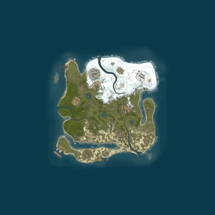 Map of LEGEND RUST - 2X SOLO/DUO/TRIO | ВАЙП 02.10