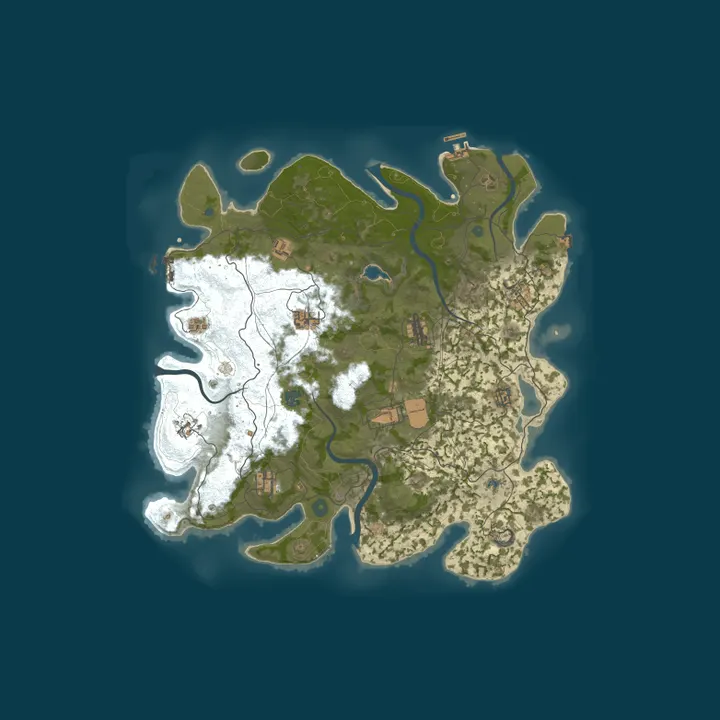 Map of [TL] Rust PVE | RBases,DHomes,Convoy,Atrain,ST,IQ |