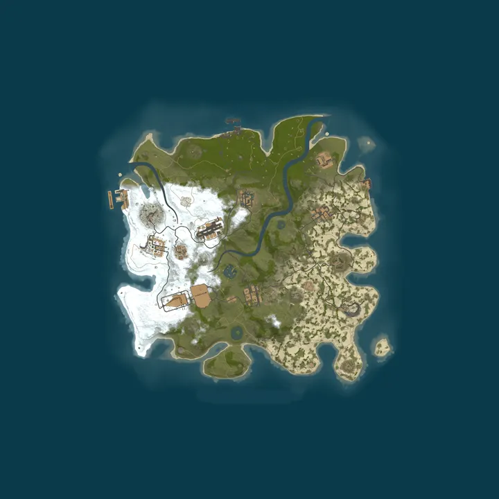 Map of RUSTX [x10 | SOLO/DUO/MAX 3 | Loot+ | Skins] WIPE 06.10