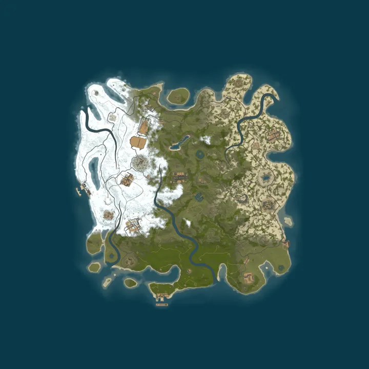 Map of PrimeCraze ZombieTown PvE Zombies