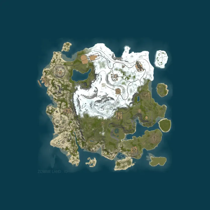 Map of Zombie Land - TEST 1