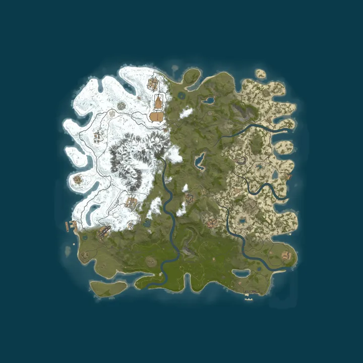 Map of Rust Server