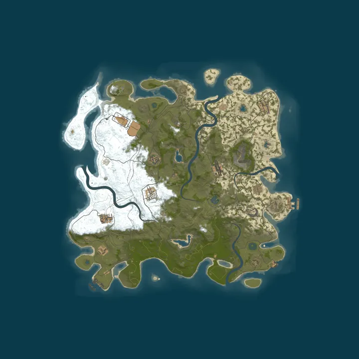 Map of RUSTOLA.com 5x | Long | PVP | NPC Events | Kits