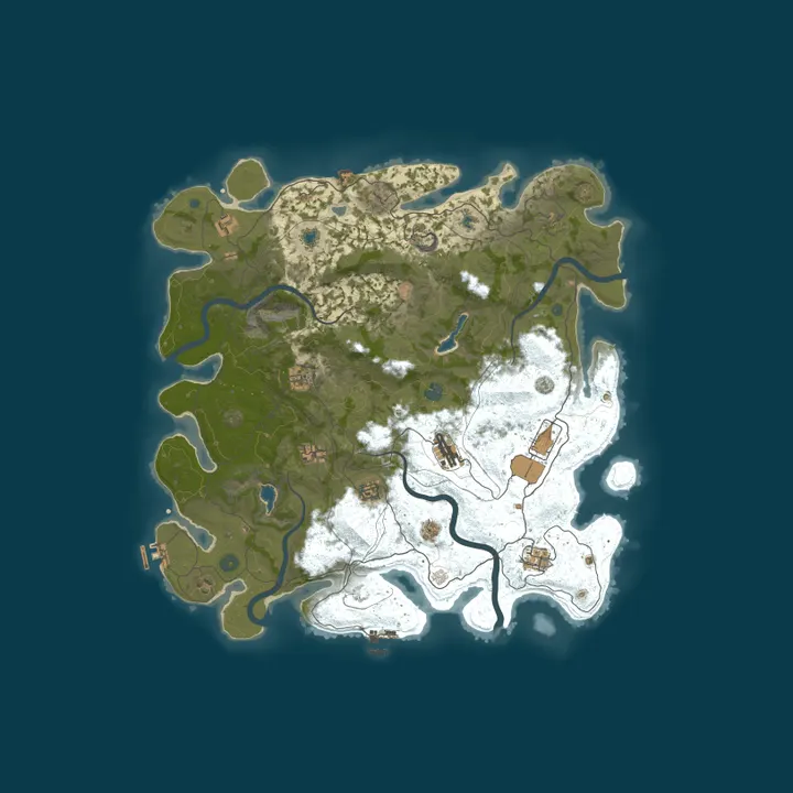 Map of ! Volten Gaming Vanilla East!