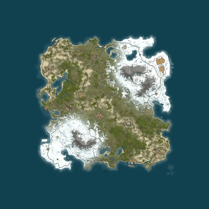 Map of Rust R Us 5x | Kits | Custom Map | Raidable bases | /ST