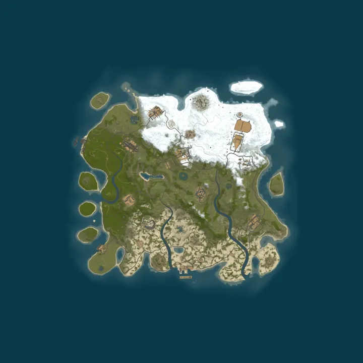 Map of Rust R Us 10x | Kits | Loot+ | Raidable bases | Skill Tree