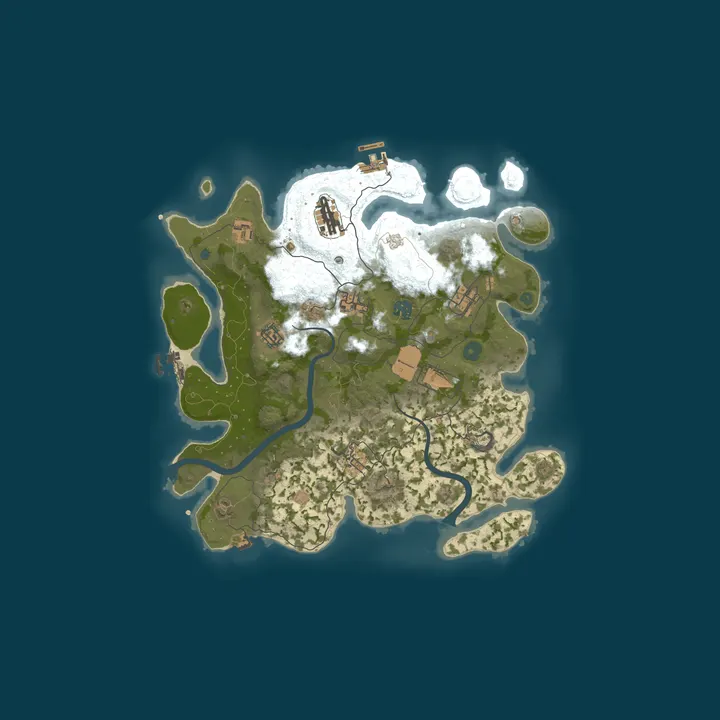 Map of US Iron Rust 2x Monthly | Solo/Duo | Noob Friendly | 50% Upkeep
