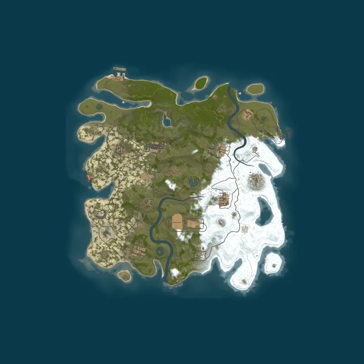Map of [BR] BLACKZONE | Vanilla | Solo/Duo | Wipe: 01/10