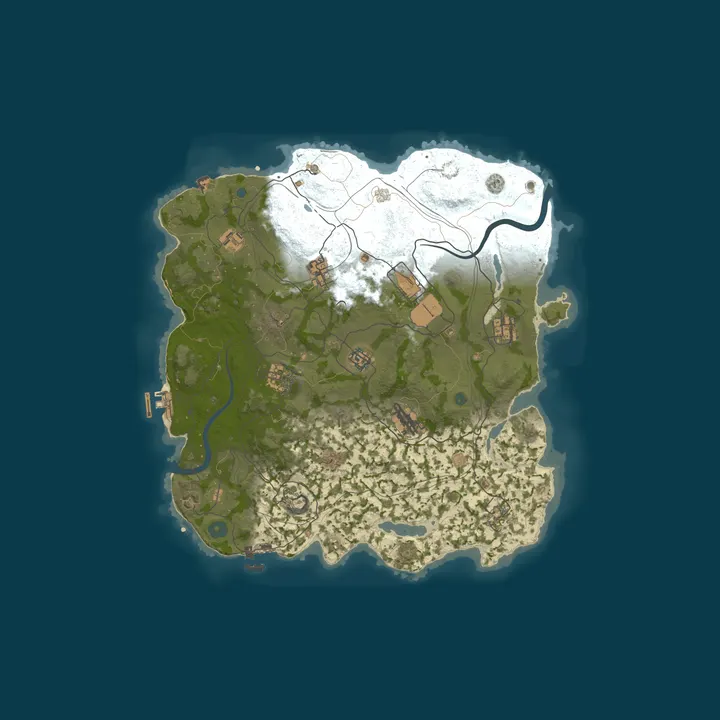 Map of RustVikings | Solo/Duo/Trio | Tuesdays | FULLWIPE 06/10 17:00CE