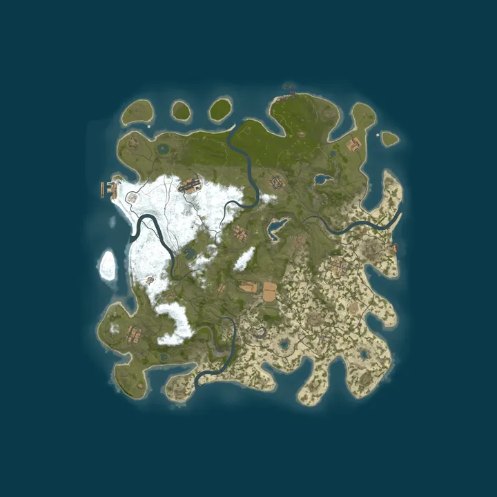 Map of [EU] RustyBoomer PvE - Vanilla - No BP wipe