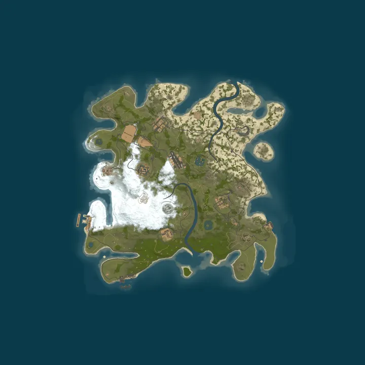 Map of ICE RUST - X1000 [ KITS | LOOT+ | FPS+ | BF | NOLIM | 1000x]