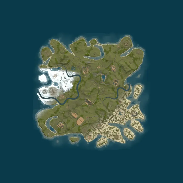 Map of RETRO RUST #3 Х5|MAX 5|LOOT+|CRAFT GLOBAL 2.10