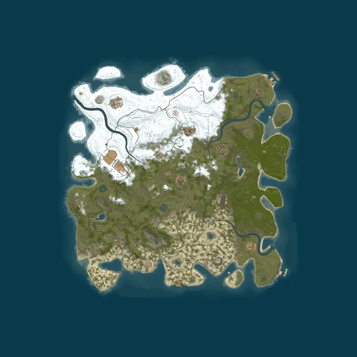 Map of New Rust Server
