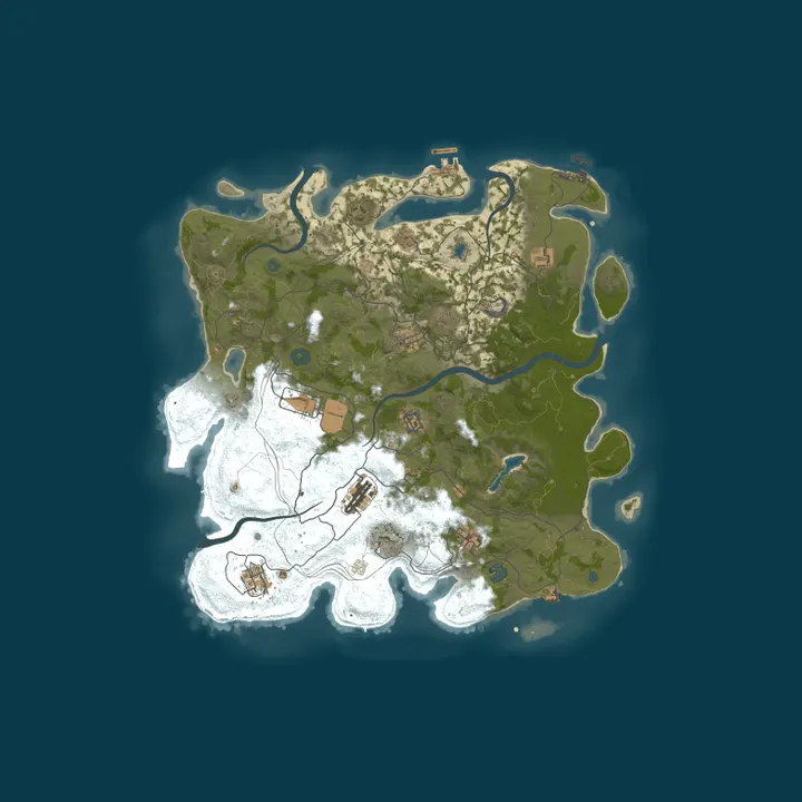 Map of The Rust Server