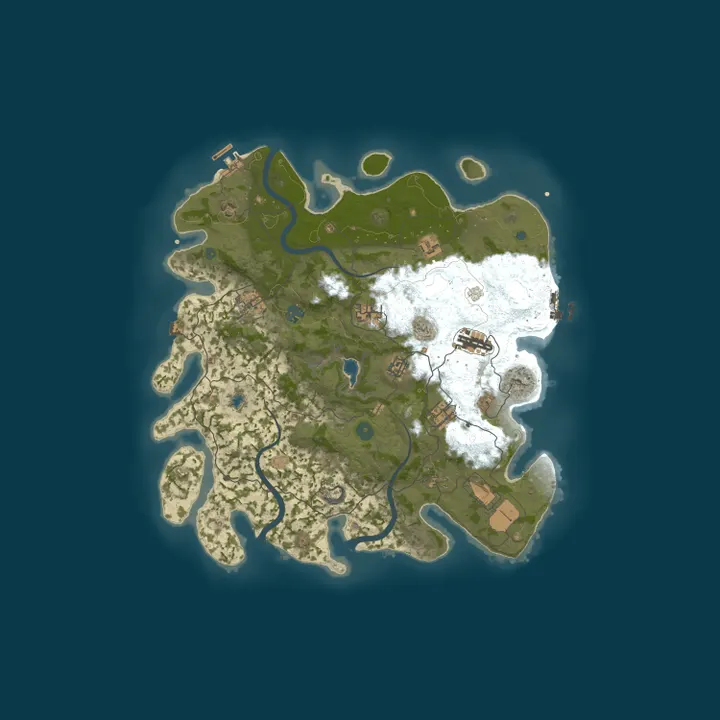Map of 半萌·1000倍PVE不掉-无限耐久-据点-僵尸-养殖