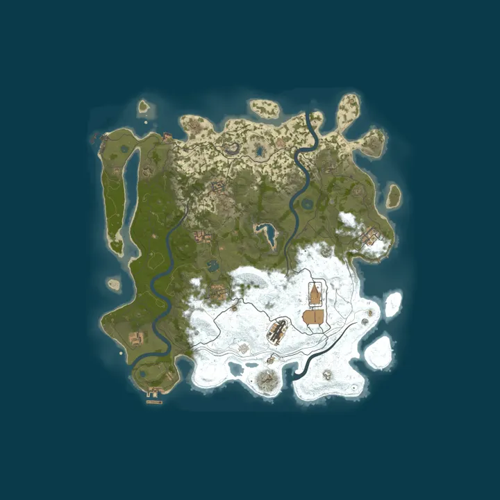 Map of UltimateRust.com - Zombie Land | Squad | x2 | Procedural | 02.1