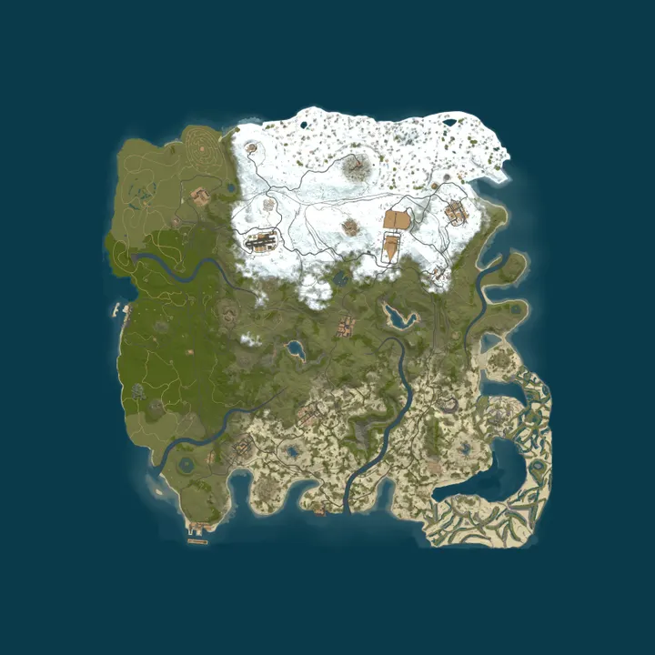 Map of [NxLR] NextLevelRust | 2x Event Boost | Faction Wars | WBoss