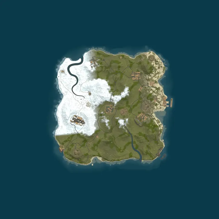 Map of Rust Dance - Solo/Duo Vanilla