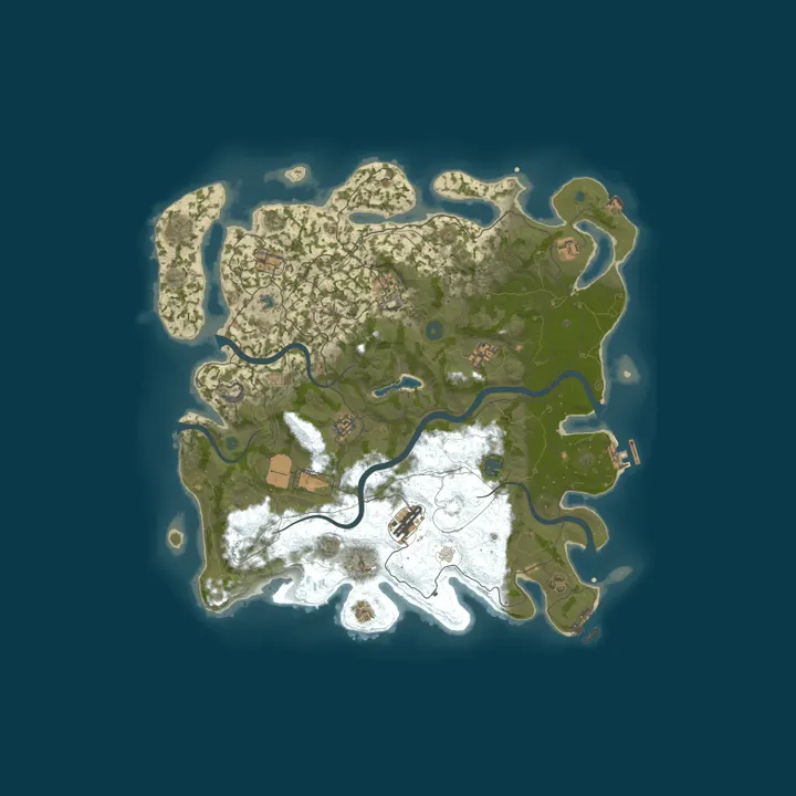 Map of [EU/GER] RustCore |5X Loot+/BP+/GunGame/Events/QoL/Clans|