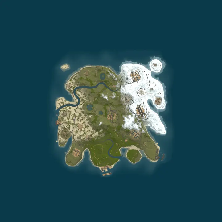 Map of Purgatório Rust | SOLO/DUO | Vanilla | WIPE 05/10 - MENSAL
