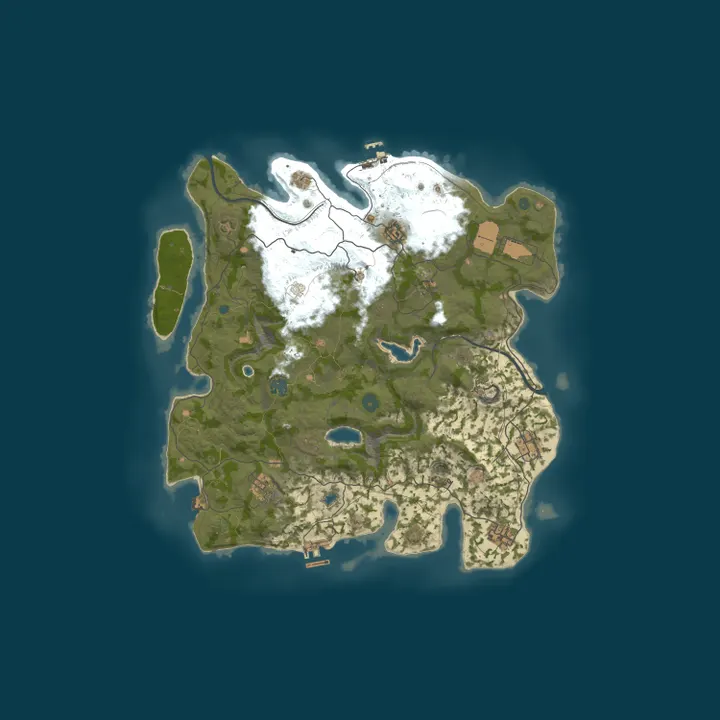 Map of Blue Torrent Gaming PvE
