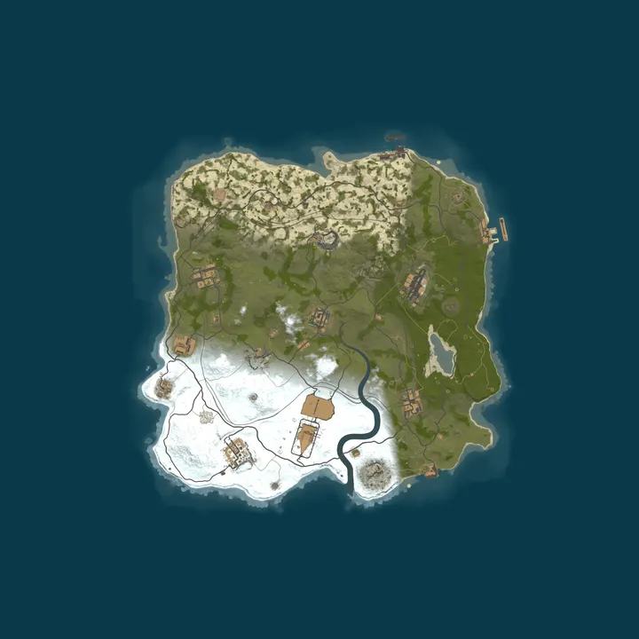 Map of WARBANDITS.GG EU 10X No BPs Loot++|PvP|MyMini|Shop|Noob Friendl