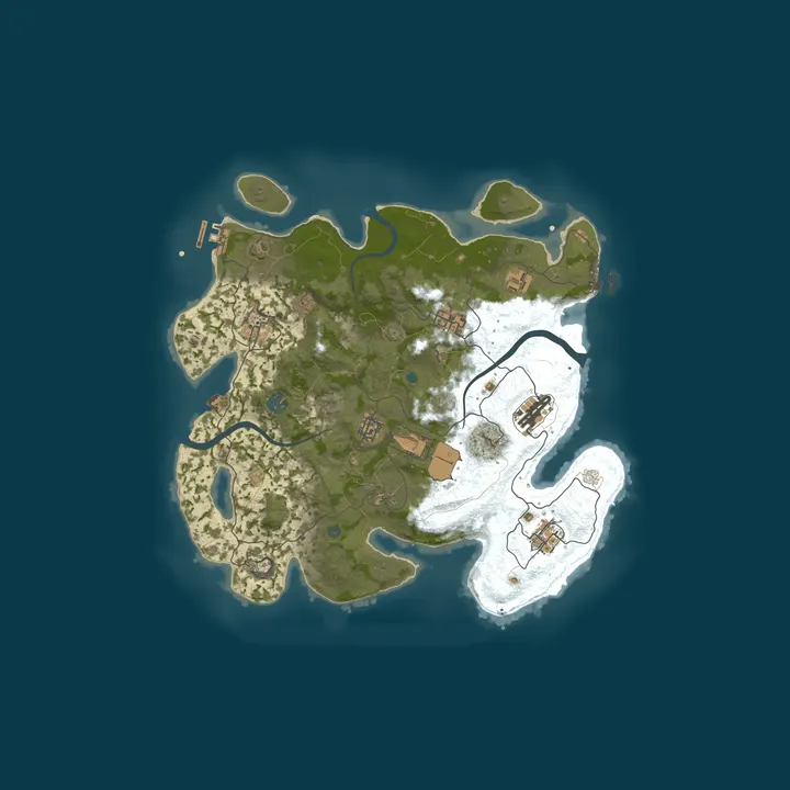 Map of Rust Server