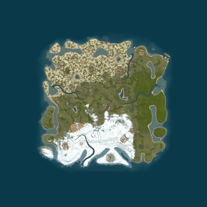 Map of Aqua Rust | Vanilla Main | No BP Wipes | 50% upkeep