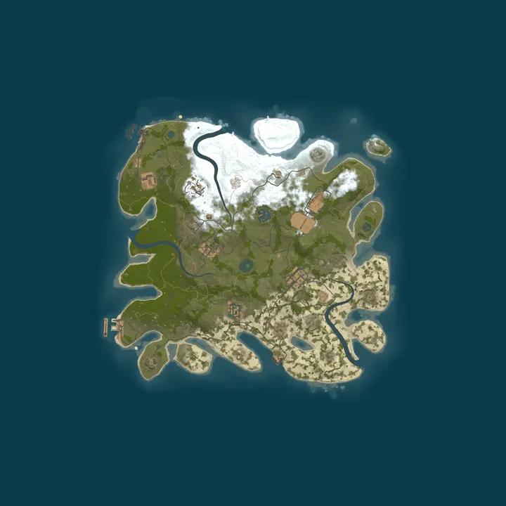Map of BALI RUST X2 | Solo/Duo/Trio| JUST FULLWIPED