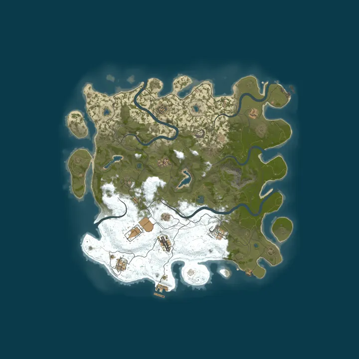 Map of RPGX - Rust in Pieces PVE