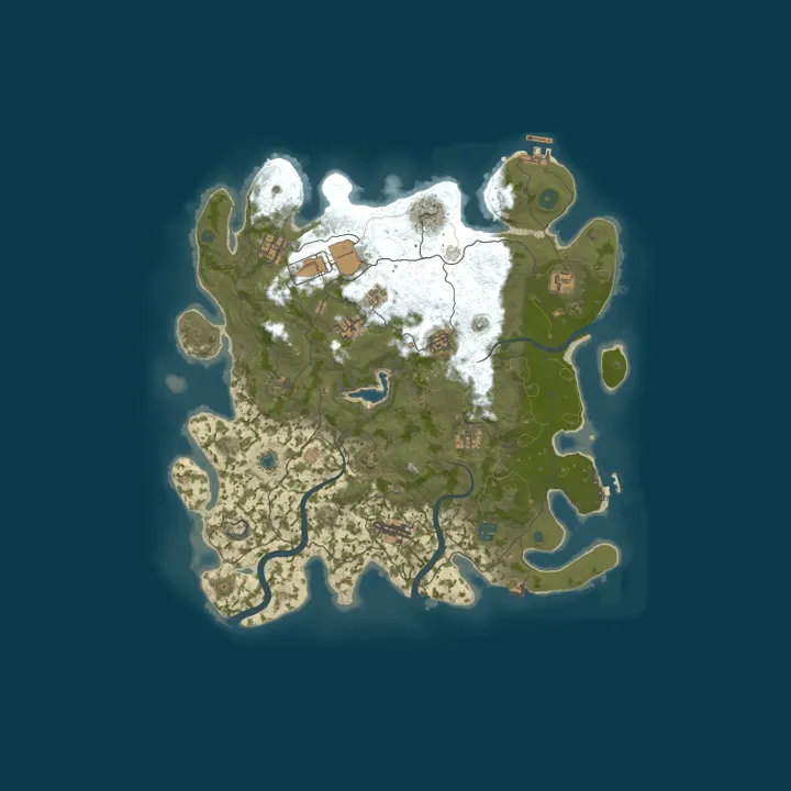 Map of [2x] Legendz Rust | Better Loot | Kits | Active Admins