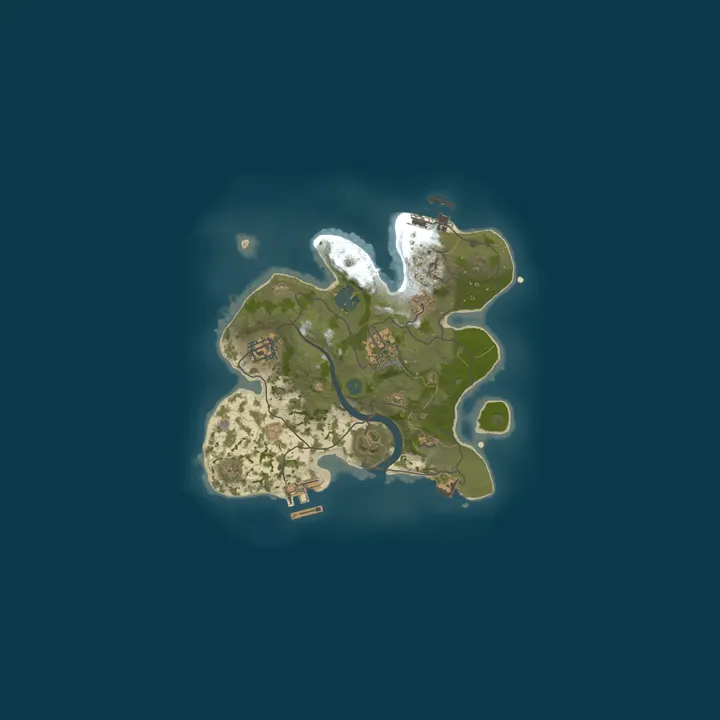 Map of [M.R.S] MOROCCO SERVER RUST |1X VANILLA| SOLO/DUO | 50% UPKEEP 