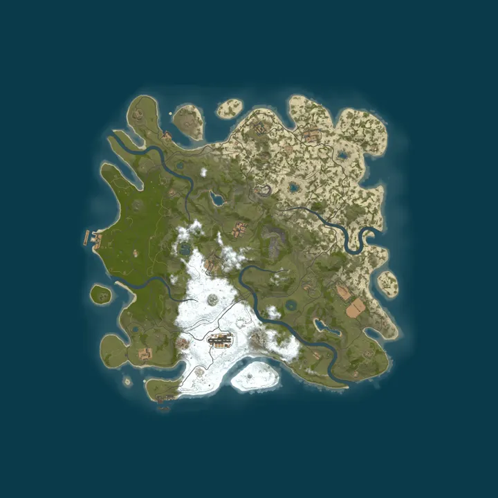 Map of [NORDIC]Northern Lights PvE | RaidableBases | Events | Skilltre