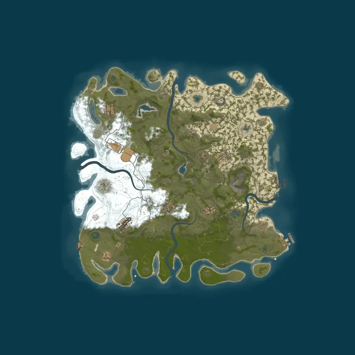 Map of [EU] SMK n RUST 2x-20x |Upgradable Weapons|Skills|Farming|Shop|