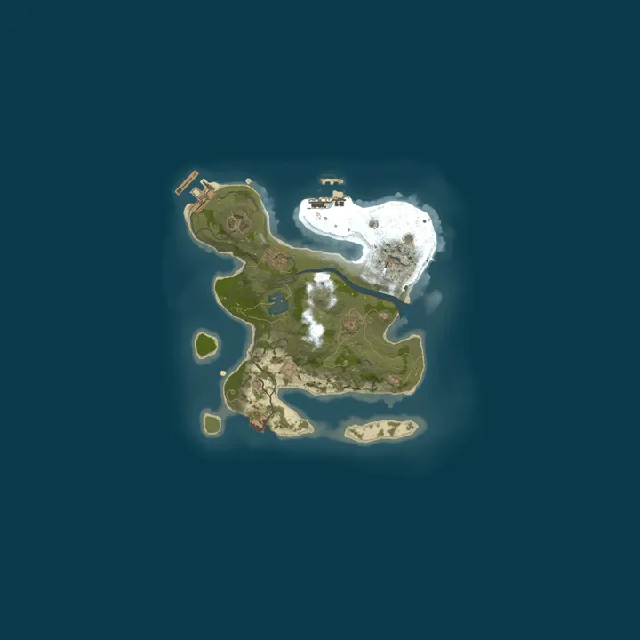 Map of A Shockbyte Rust Server