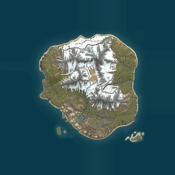Map of EU|DK HAPIS ISLAND | LOW UPKEEP | MONTHLY